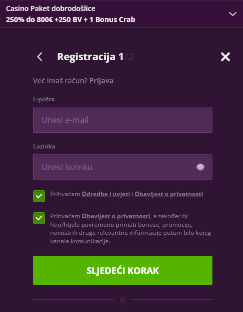 Malina-Casino-Croatia-Register