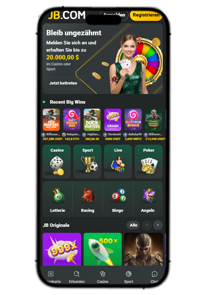 JB Casino Mobilna verzija