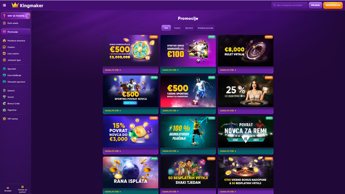 Kingmaker-Casino-Croatia-Bonuses