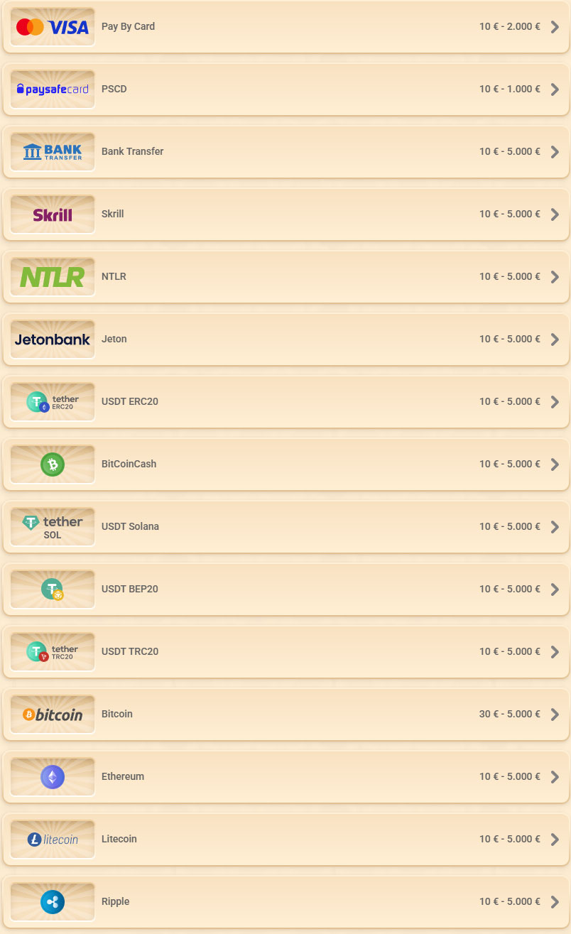 Vegasino-Casino-Croatia-Payments