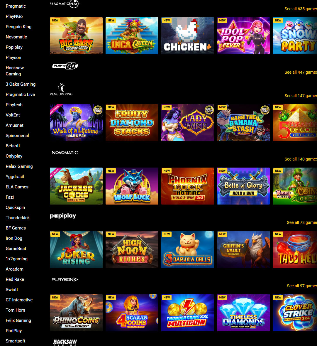 Zet-Casino-Providers