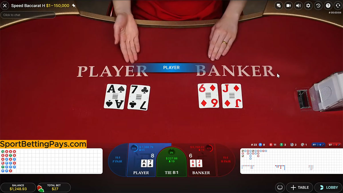 Live Baccarat Player