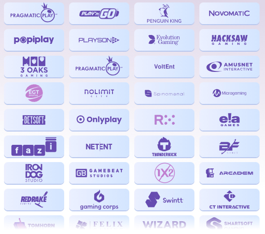 SlotsPalace Casino pružatelji usluga