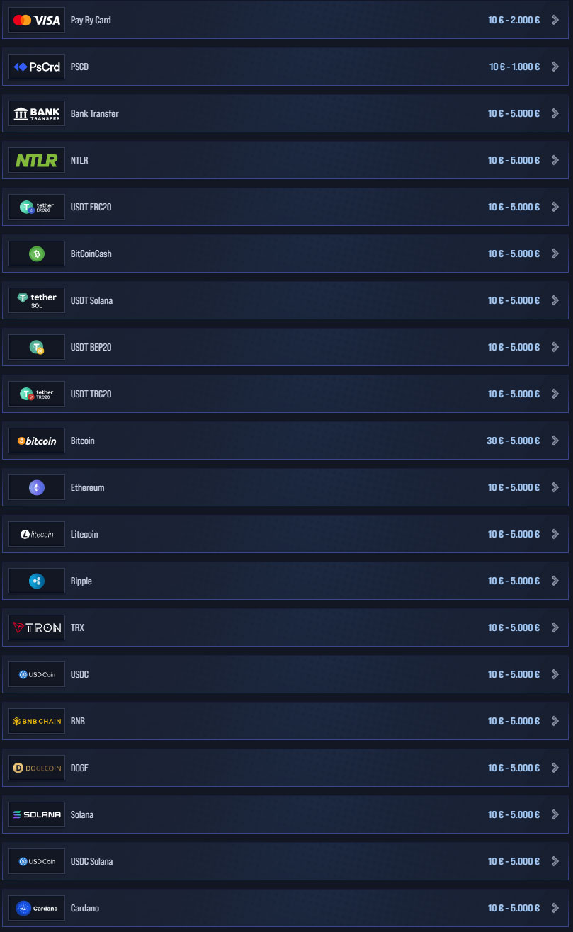 VegasHero-Casino-Payments