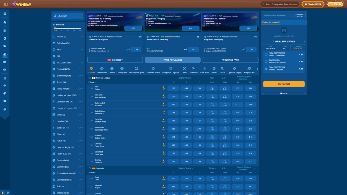 Winbay Casino Sportsko Klađenje