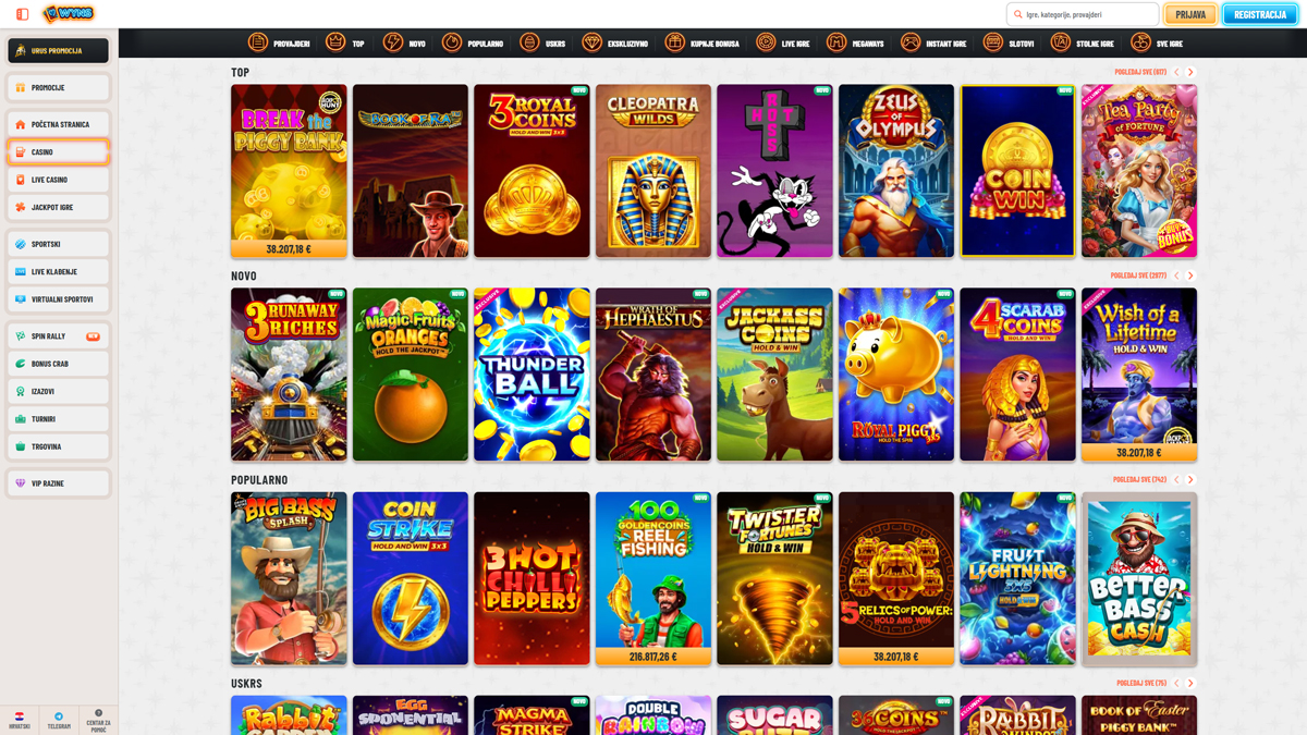 Wyns Casino automati Hrvatska