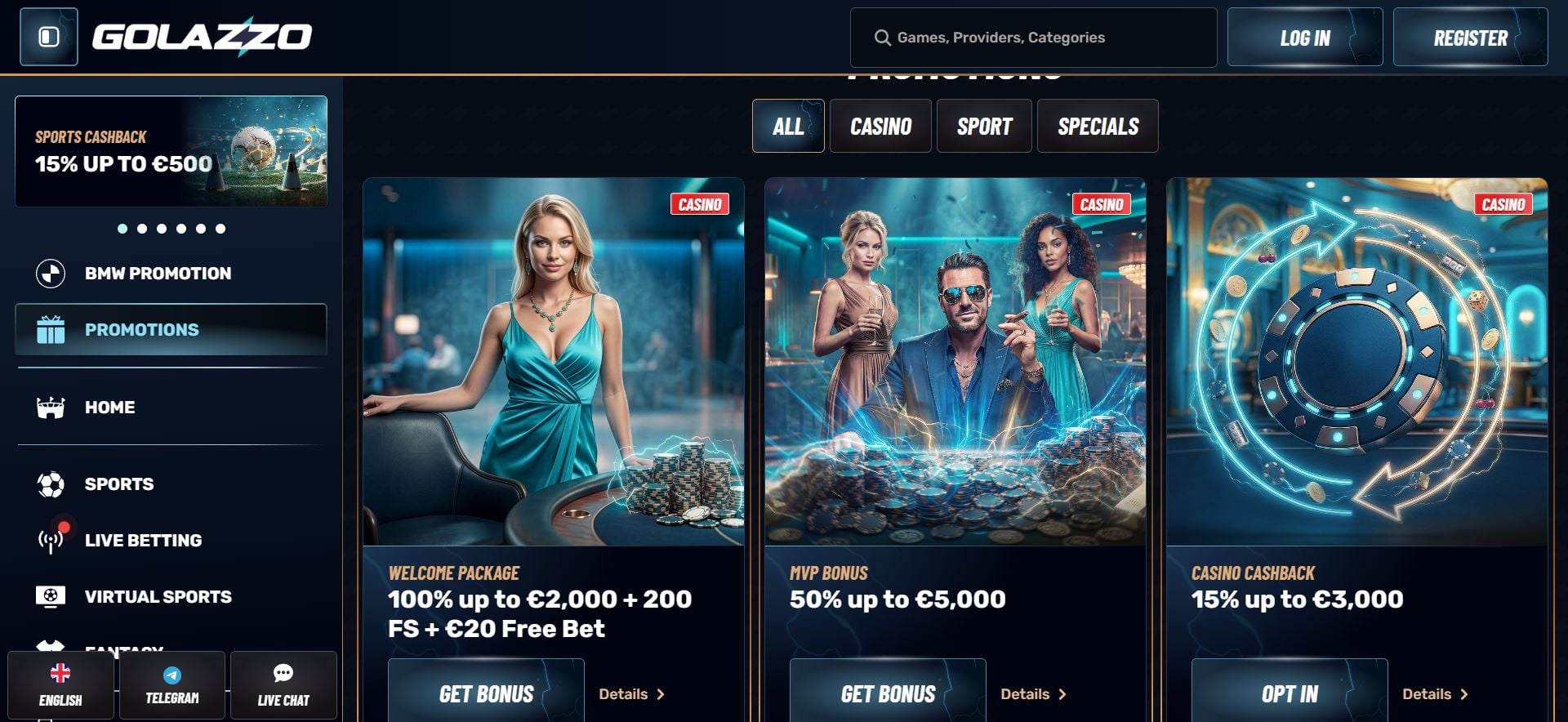 golazzo casino promocije