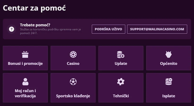 Malina-Casino-Croatia-Help-Centre