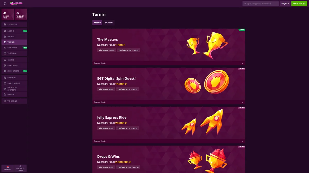 Malina-Casino-Croatia-Tournaments