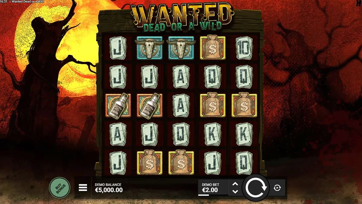 Wanted Dead or a Wild Base Screen 1