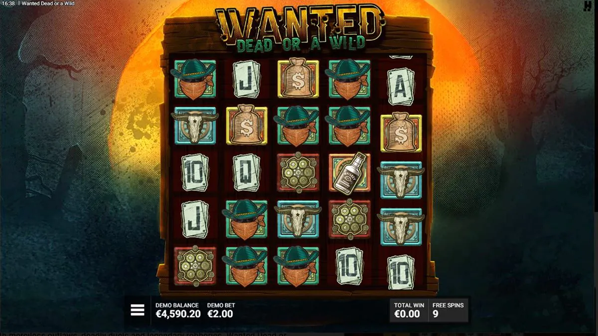 wanted dead or a wild free spins 1