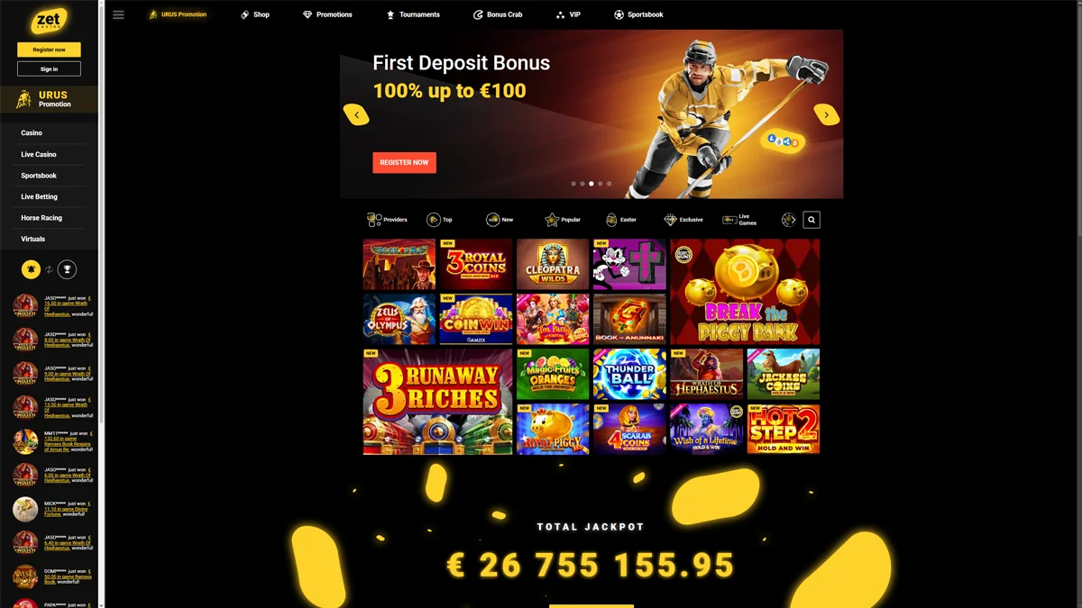 Zet-Casino-Homescreen