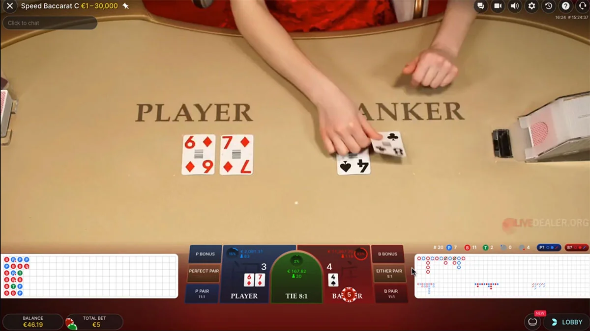 Live Baccarat Cards